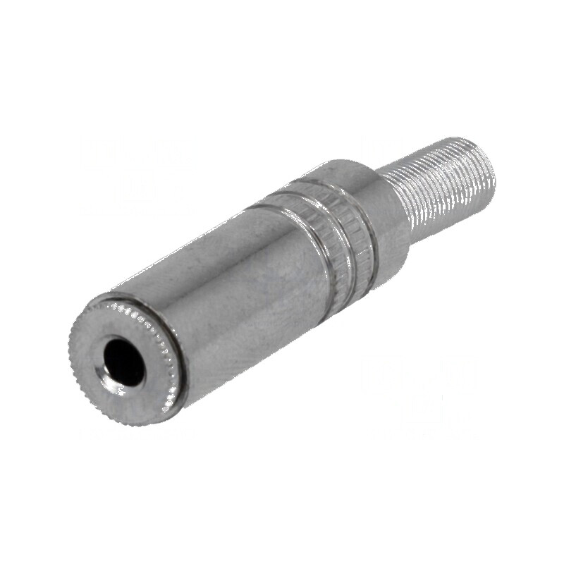 Conector Jack 3,5mm mufă mamă stereo cu manşon 3 drept | Electronic-mag.ro | Componente Electronice