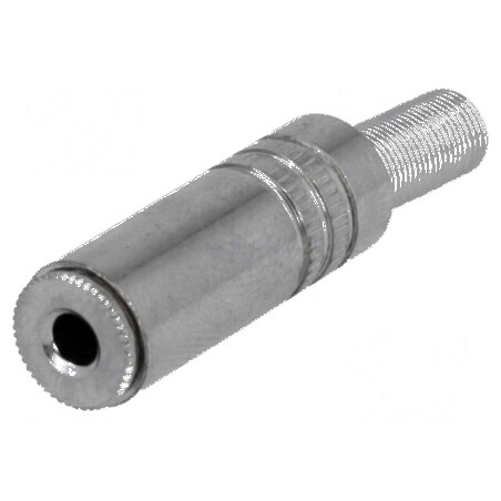 Conector Jack 3,5mm mufă mamă stereo cu manşon 3 drept | Electronic-mag.ro | Componente Electronice