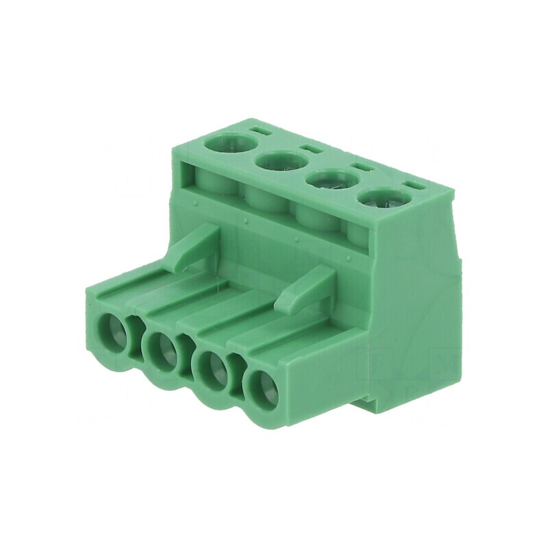 Regletă de conexiuni deconectabilă 5,08mm, 4 piste, mufe dreptunghiulare | Electronic-mag.ro | Componente Electronice