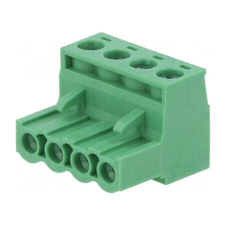 Regletă de conexiuni deconectabilă 5,08mm, 4 piste, mufe dreptunghiulare | Electronic-mag.ro | Componente Electronice
