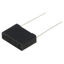 Condensator polipropilenă ECQUA 0,1uF 17,5x12x5mm THT | Electronic-mag.ro | Componente Electronice