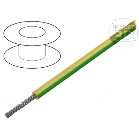 Cablu SiF 1x1,5mm2 litat Cu silicon verde-galben 60-180°C | Electronic-mag.ro | Componente Electronice