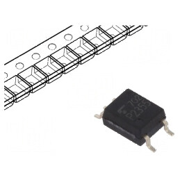 Optocuplor SMD 3,75kV SO6 - Ch: 1 OUT: Totem Pole 25kV/μs | Electronic-mag.ro | Componente Electronice