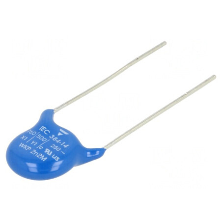 Condensator ceramic 2,2nF 760VAC Y5U ±20% THT 12,5mm | Electronic-mag.ro | Componente Electronice