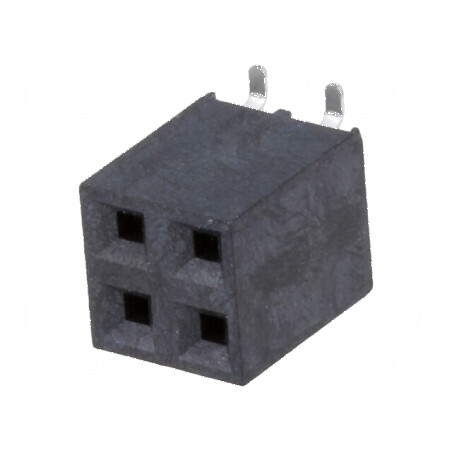 Conector şiruri pini soclu mamă 4 pini 2,54mm SMT | Electronic-mag.ro | Componente Electronice