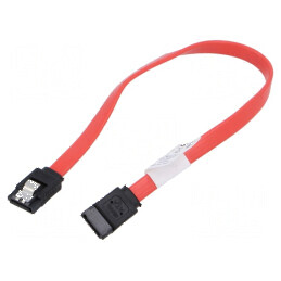 Cablu SATA 0,3m roșu, mufă din ambele părți, CCS | Electronic-mag.ro | Componente Electronice