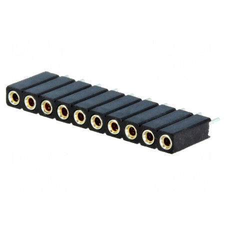 Conector şiruri pini soclu mamă 10 contacte întoarse | Electronic-mag.ro | Componente Electronice