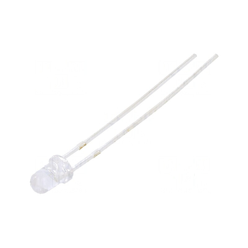 Emițător IR 3mm Transparent 30° λp max: 940nm THT 50mA | Electronic-mag.ro | Componente Electronice
