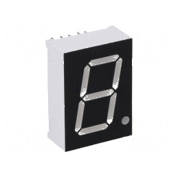 Afișaj LED 7 segmente 20,4mm 0,8 Nr.car ambră 60mcd | Electronic-mag.ro | Componente Electronice