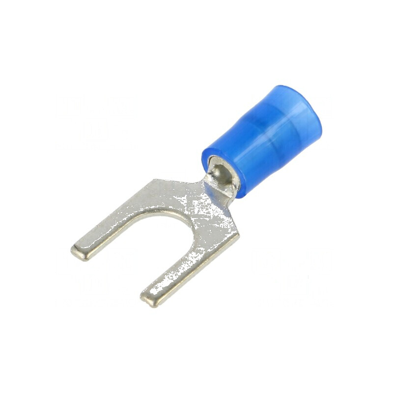 Furcă Vârf Ø 6mm cupru izolată, 1,5-2,5mm2 crimpat pe cablu | Electronic-mag.ro | Componente Electronice Furcă Vârf Ø 6mm cupru izolată, 1,5-2,5mm2 crimpat pe cablu | Electronic-mag.ro | Componente Electronice