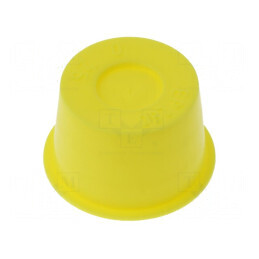 Obturator Corp Galben Diametru 31,1mm Înălțime 19mm PE-LLD Rotund | Electronic-mag.ro | Componente Electronice
