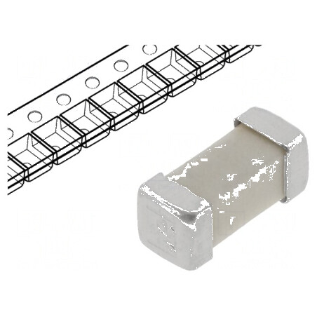 Siguranţă întârziere 750mA 125VAC 125VDC SMD alamă | Electronic-mag.ro | Componente Electronice