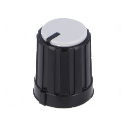 Buton rotativ miniaturale gri cu indicator plastic Ø6mm | Electronic-mag.ro | Componente Electronice