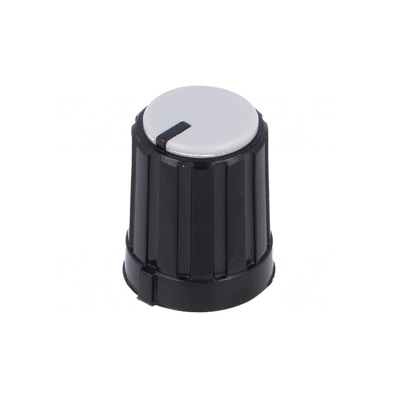 Buton rotativ miniaturale gri cu indicator plastic Ø6mm | Electronic-mag.ro | Componente Electronice