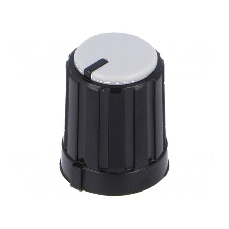 Buton rotativ miniaturale gri cu indicator plastic Ø6mm | Electronic-mag.ro | Componente Electronice