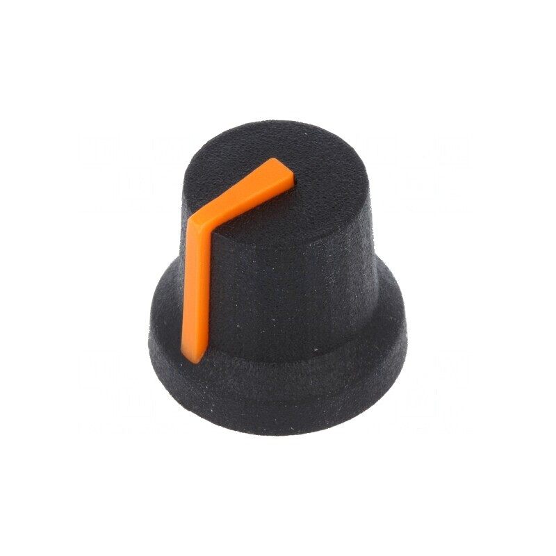 Buton rotativ cu indicator din plastic, 6mm, Ø16,8x14,5mm | Electronic-mag.ro | Componente Electronice