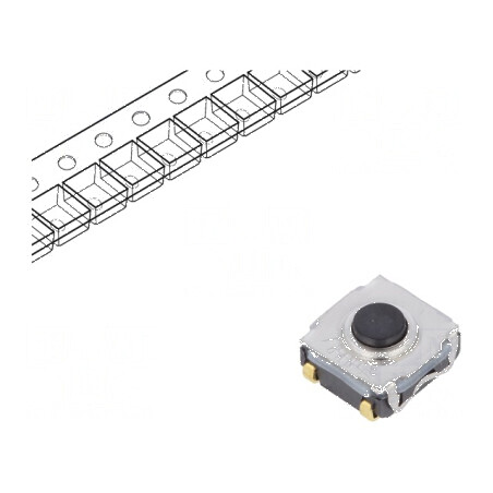 Microîntrerupător TACT SPST-NO 0,05A/32VDC SMT Poz: 2 | Electronic-mag.ro | Componente Electronice