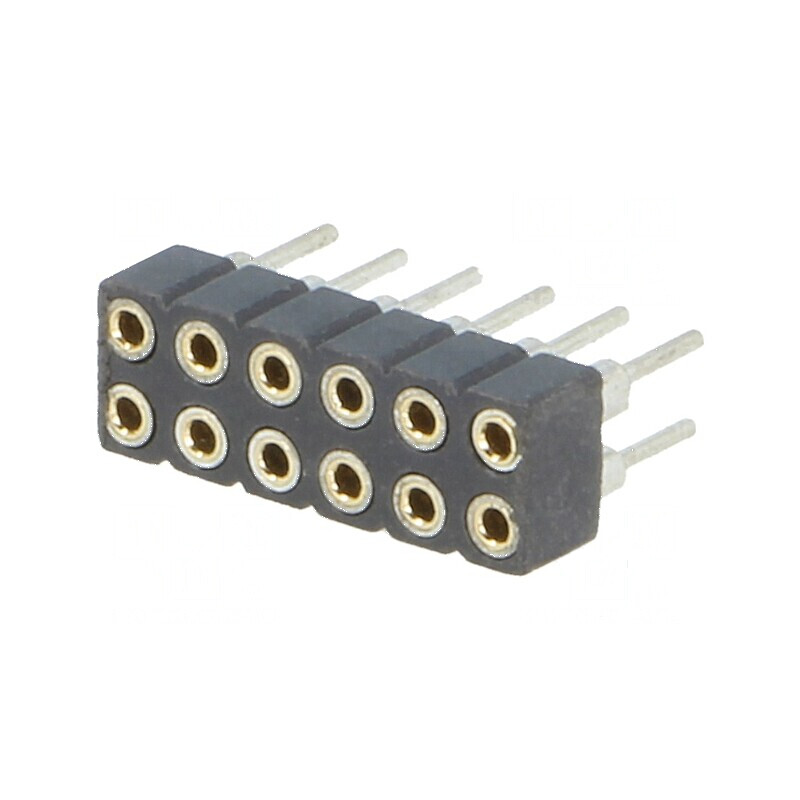 Conector şiruri pini soclu mamă 12 PIN 2mm THT 2x6 | Electronic-mag.ro | Componente Electronice