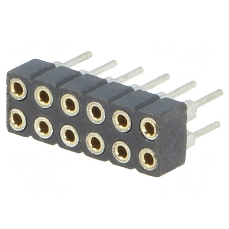 Conector şiruri pini soclu mamă 12 PIN 2mm THT 2x6 | Electronic-mag.ro | Componente Electronice