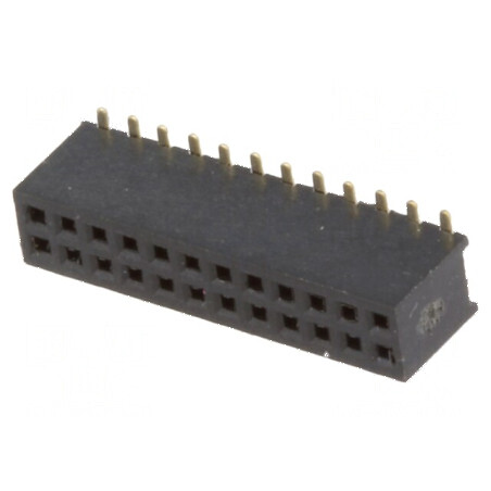 Conector şiruri pini soclu mamă 24 PIN 1,27mm SMT 2x12 | Electronic-mag.ro | Componente Electronice