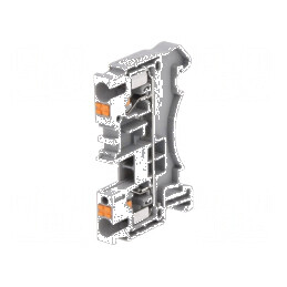 Term. îmbinare de șine 0,2-4mm² 1 borne 2 gri 5,1mm | Electronic-mag.ro | Componente Electronice