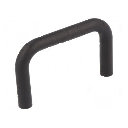 Suport poliamidă neagră 32mm x 53,5mm x 6,3mm cu manetă | Electronic-mag.ro | Componente Electronice