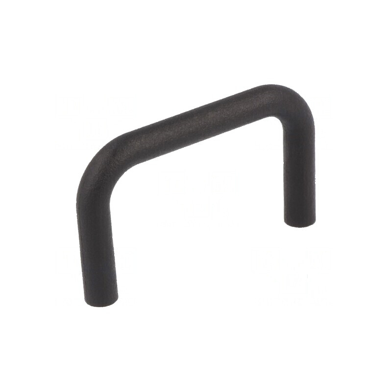 Suport poliamidă neagră 32mm x 53,5mm x 6,3mm cu manetă | Electronic-mag.ro | Componente Electronice
