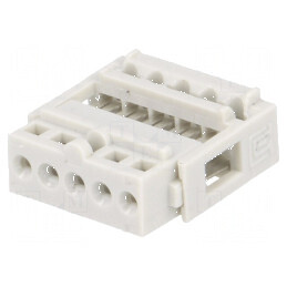 Conector IDC mufă mamă 5 PIN 2,54mm THT cositorit | Electronic-mag.ro | Componente Electronice