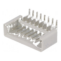 Conector IDC soclu tată 8 pini 90° THT cositorit | Electronic-mag.ro | Componente Electronice