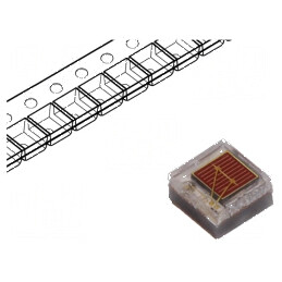 LED roșie 130° 350mA 613,5-631nm 30-43lm 1,6x1,6x0,75mm | Electronic-mag.ro | Componente Electronice