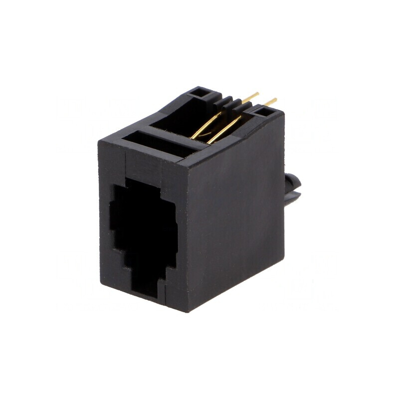 Conector RJ9 soclu 4 PIN 4p4c THT drept | Electronic-mag.ro | Componente Electronice Conector RJ9 soclu 4 PIN 4p4c THT drept | Electronic-mag.ro | Componente Electronice