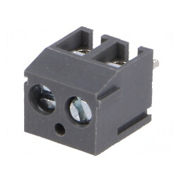 Regletă de conexiuni PCB 90° 3,81mm 2 piste 10A | Electronic-mag.ro | Componente Electronice