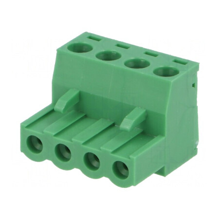 Regletă de conexiuni deconectabilă 5,08mm, 4 piste | Electronic-mag.ro | Componente Electronice