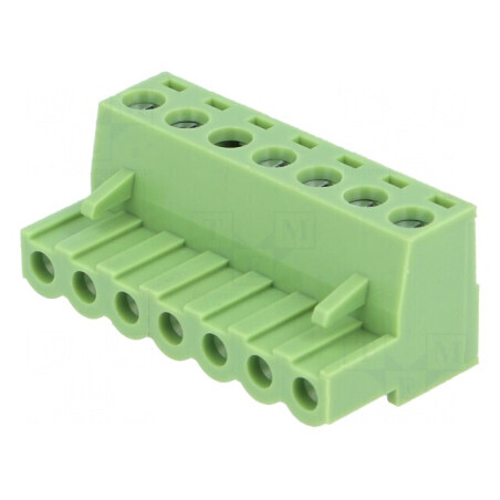 Regletă de conexiuni deconectabilă 7 piste 5,08mm drept mufă | Electronic-mag.ro | Componente Electronice