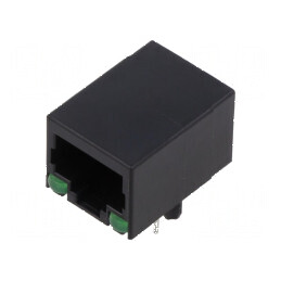 Conector RJ45 8p8c cu diodă LED THT | Electronic-mag.ro | Componente Electronice