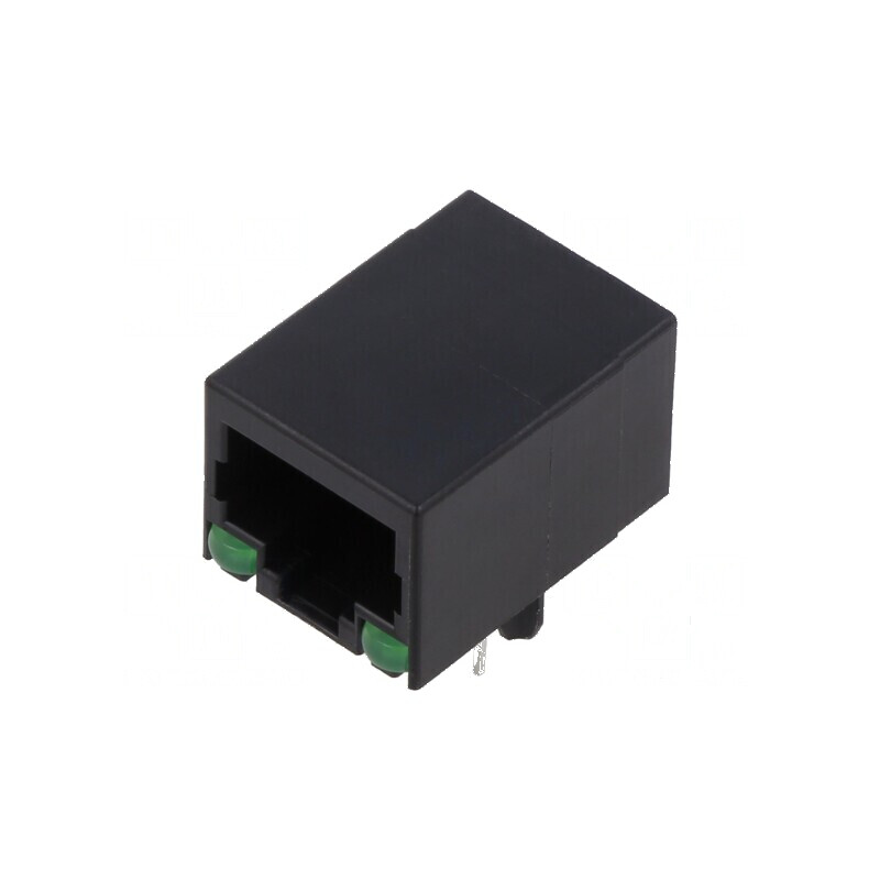 Conector RJ45 8p8c cu diodă LED THT | Electronic-mag.ro | Componente Electronice Conector RJ45 8p8c cu diodă LED THT | Electronic-mag.ro | Componente Electronice