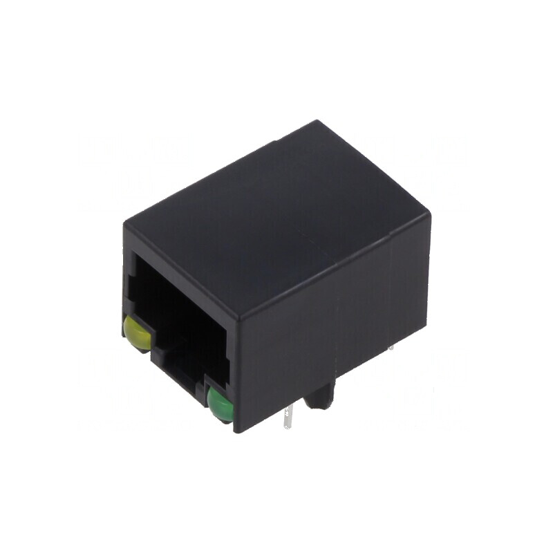 Conector RJ45 8p8c cu diodă LED THT | Electronic-mag.ro | Componente Electronice Conector RJ45 8p8c cu diodă LED THT | Electronic-mag.ro | Componente Electronice