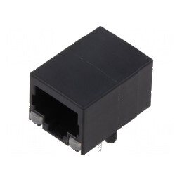 Conector RJ45 soclu 8p8c cu LED 8 PIN THT | Electronic-mag.ro | Componente Electronice