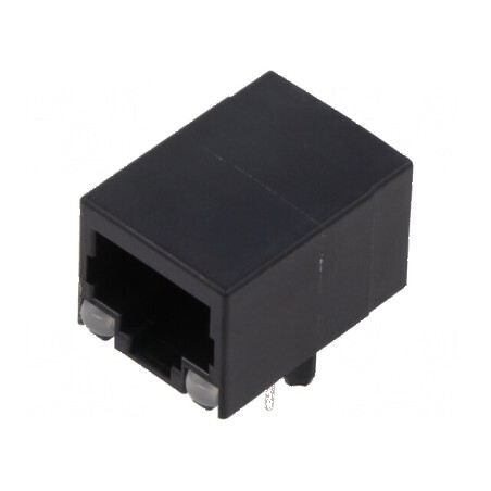 Conector RJ45 soclu 8p8c cu LED 8 PIN THT | Electronic-mag.ro | Componente Electronice