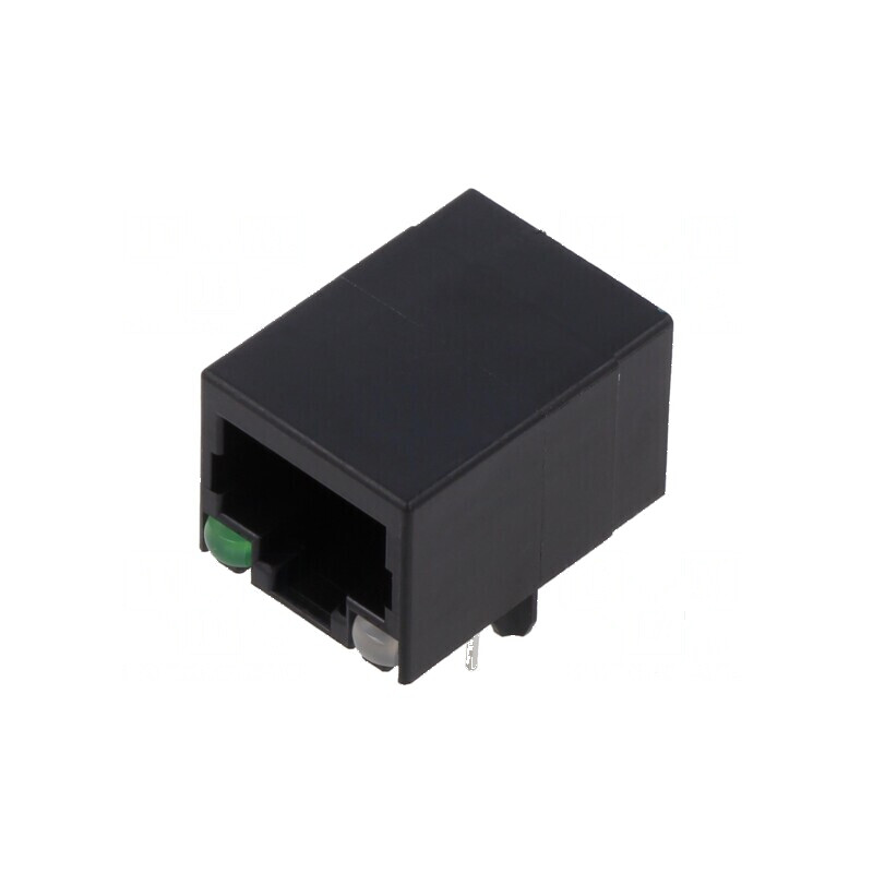 Conector RJ45 soclu PIN 8 cu diodă LED 8p8c THT | Electronic-mag.ro | Componente Electronice Conector RJ45 soclu PIN 8 cu diodă LED 8p8c THT | Electronic-mag.ro | Componente Electronice