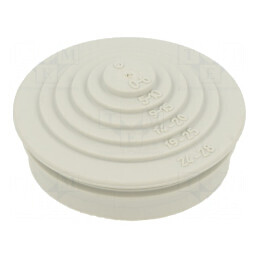 Manșon elastomer TPE gri deschis pentru cablu Ø0-28mm | Electronic-mag.ro | Componente Electronice