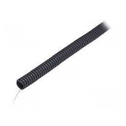 Tub de protecție PVC gri închis 20mm L: 25m - 25÷60°C | Electronic-mag.ro | Componente Electronice