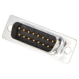 Mufă D-Sub 15 PIN tată pe cablu lipire bronz-fosfor | Electronic-mag.ro | Componente Electronice