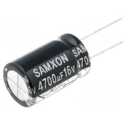 Condensator electrolitic low ESR THT 4700uF 16VDC Ø16x25mm | Electronic-mag.ro | Componente Electronice