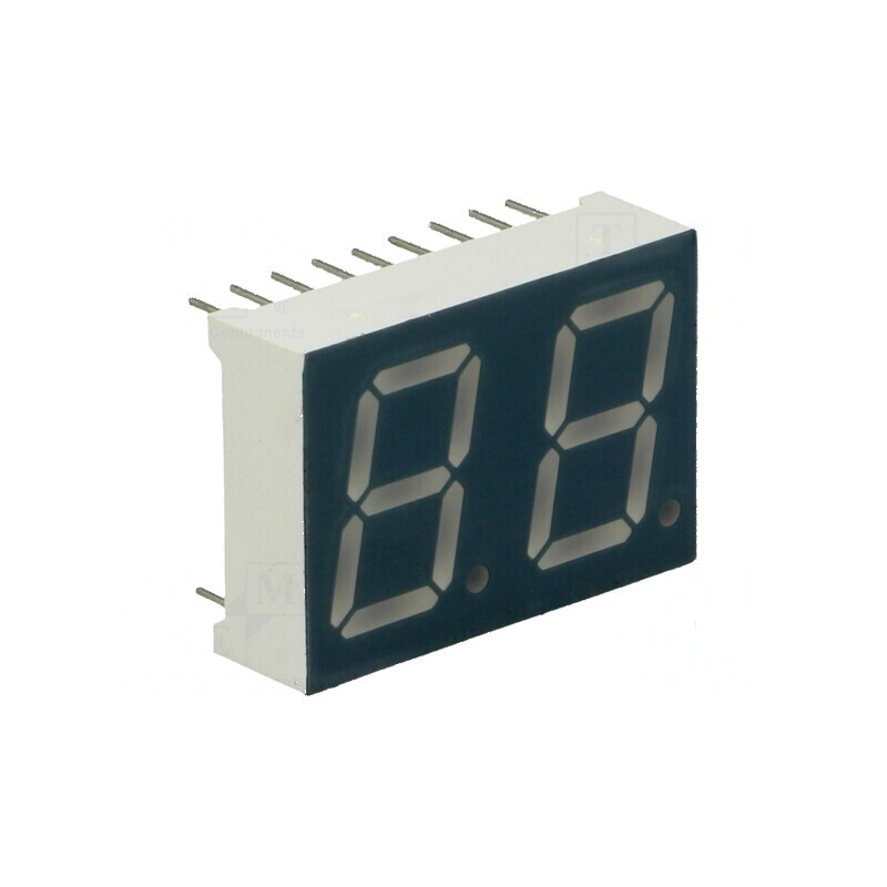 Afişaj LED 7 segmente 13,2mm 0,52 Nr.car: 2 galben-verde | Electronic-mag.ro | Componente Electronice Afişaj LED 7 segmente 13,2mm 0,52 Nr.car: 2 galben-verde | Electronic-mag.ro | Componente Electronice