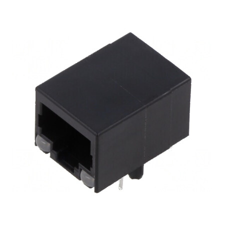 Conector RJ45 soclu 8p8c cu diodă LED THT | Electronic-mag.ro | Componente Electronice