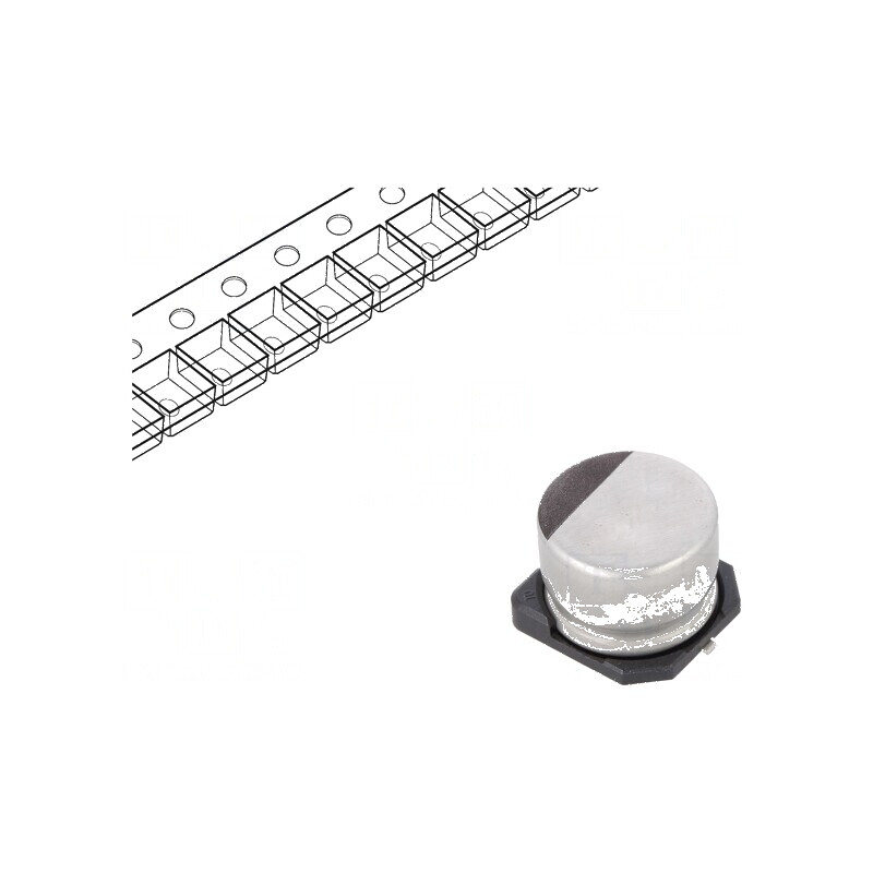 Condensator electrolitic low ESR SMD 470uF 35V Ø10x13,5mm | Electronic-mag.ro | Componente Electronice
