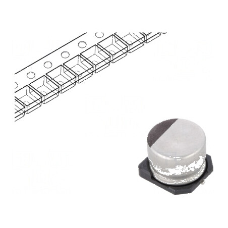 Condensator electrolitic low ESR SMD 470uF 35V Ø10x13,5mm | Electronic-mag.ro | Componente Electronice