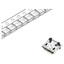 Conector USB B Micro Soclu SMT 5 PIN Vertical USB 2.0 1.8A | Electronic-mag.ro | Componente Electronice