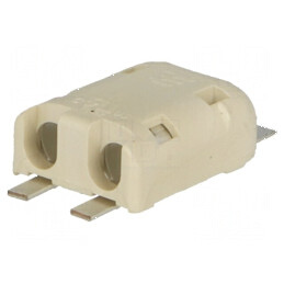 Conector Poke-In 4mm pentru mufe, 2 piste, 22AWG-18AWG, 4A SMT | Electronic-mag.ro | Componente Electronice
